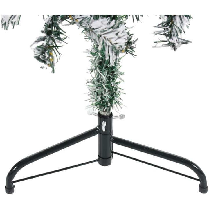 Smal halv plastgran med snö 150 cm vidaXL 150 x 44 cm – bild 7