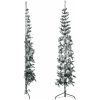Smal halv plastgran med snö 180 cm vidaXL 180 x 49 cm – miniatyr 4