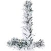 Smal halv plastgran med snö 210 cm vidaXL 210 x 55 cm – miniatyr 5