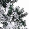 Smal halv plastgran med snö 210 cm vidaXL 210 x 55 cm – miniatyr 6