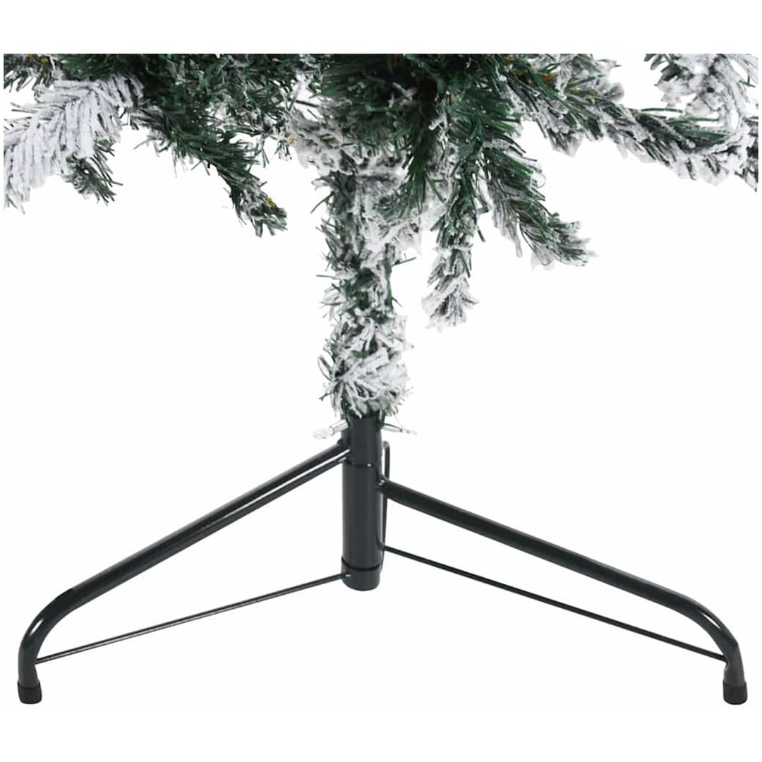 Smal halv plastgran med snö 240 cm vidaXL 240 x 61 cm – bild 8