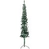 Smal halv plastgran med stativ grön 120 cm vidaXL 120 x 39 cm – miniatyr 3