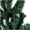 Smal halv plastgran med stativ grön 180 cm vidaXL 180 x 49 cm – miniatyr 5