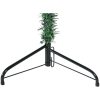 Smal halv plastgran med stativ grön 210 cm vidaXL 210 x 55 cm – miniatyr 5