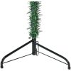 Smal halv plastgran med stativ grön 240 cm vidaXL 240 x 61 cm – miniatyr 7