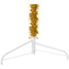 Smal halv plastgran med stativ guld 120 cm vidaXL 120 x 40 cm – miniatyr 7