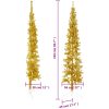 Smal halv plastgran med stativ guld 210 cm vidaXL 210 x 56 cm – miniatyr 8