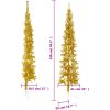 Smal halv plastgran med stativ guld 240 cm vidaXL 240 x 61 cm – miniatyr 9