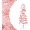 Smal halv plastgran med stativ rosa 120 cm vidaXL 120 x 40 cm – miniatyr 3