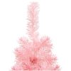 Smal halv plastgran med stativ rosa 120 cm vidaXL 120 x 40 cm – miniatyr 6