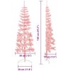 Smal halv plastgran med stativ rosa 120 cm vidaXL 120 x 40 cm – miniatyr 10