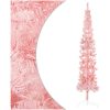 Smal halv plastgran med stativ rosa 240 cm vidaXL 240 x 61 cm – miniatyr 3