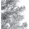 Smal halv plastgran med stativ silver 150 cm vidaXL 150 x 45 cm – miniatyr 5