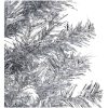 Smal halv plastgran med stativ silver 180 cm vidaXL 180 x 49 cm – miniatyr 7