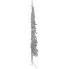 Smal halv plastgran med stativ silver 210 cm vidaXL 210 x 56 cm – miniatyr 2