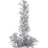 Smal halv plastgran med stativ silver 210 cm vidaXL 210 x 56 cm – miniatyr 4