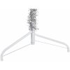 Smal halv plastgran med stativ silver 210 cm vidaXL 210 x 56 cm – miniatyr 6