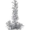 Smal halv plastgran med stativ silver 240 cm vidaXL 240 x 61 cm – miniatyr 5