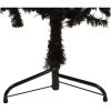 Smal halv plastgran med stativ svart 120 cm vidaXL 120 x 40 cm – miniatyr 6