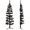 Smal halv plastgran med stativ svart 150 cm vidaXL 150 x 45 cm – miniatyr 5