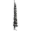 Smal halv plastgran med stativ svart 210 cm vidaXL 210 x 56 cm – miniatyr 4