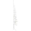 Smal halv plastgran med stativ vit 180 cm vidaXL 180 x 49 cm – miniatyr 5