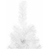 Smal halv plastgran med stativ vit 180 cm vidaXL 180 x 49 cm – miniatyr 6