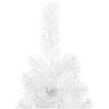 Smal halv plastgran med stativ vit 210 cm vidaXL 210 x 56 cm – miniatyr 6