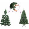 Smal halv plastgran med stativ vit 210 cm vidaXL 210 x 56 cm – miniatyr 8