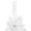 Smal halv plastgran med stativ vit 240 cm vidaXL 240 x 61 cm – miniatyr 5