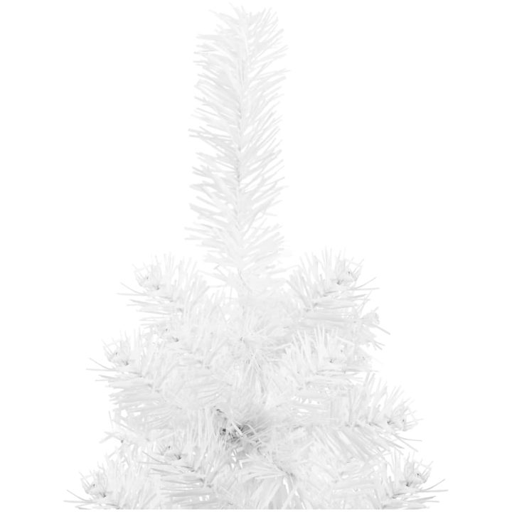 Smal halv plastgran med stativ vit 240 cm vidaXL 240 x 61 cm – bild 5