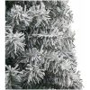Smal julgran med stativ och snö PVC vidaXL 270 cm – miniatyr 4