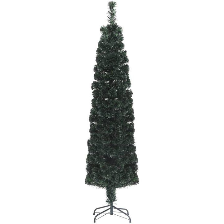 Smal plastgran med fot 120 cm fiberoptik vidaXL 120 x 35 cm – bild 2