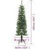 Smal plastgran med fot 120 cm PE vidaXL 150 x 46 cm – miniatyr 8