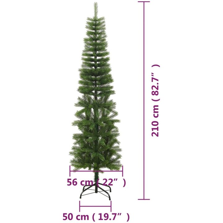 Smal plastgran med fot 210 cm PE vidaXL 210 x 56 cm – bild 7