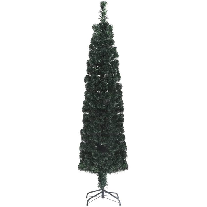 Smal plastgran med fot 240 cm fiberoptik vidaXL 240 x 61 cm – bild 2