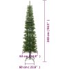 Smal plastgran med fot 240 cm PE vidaXL 240 x 63 cm – miniatyr 7