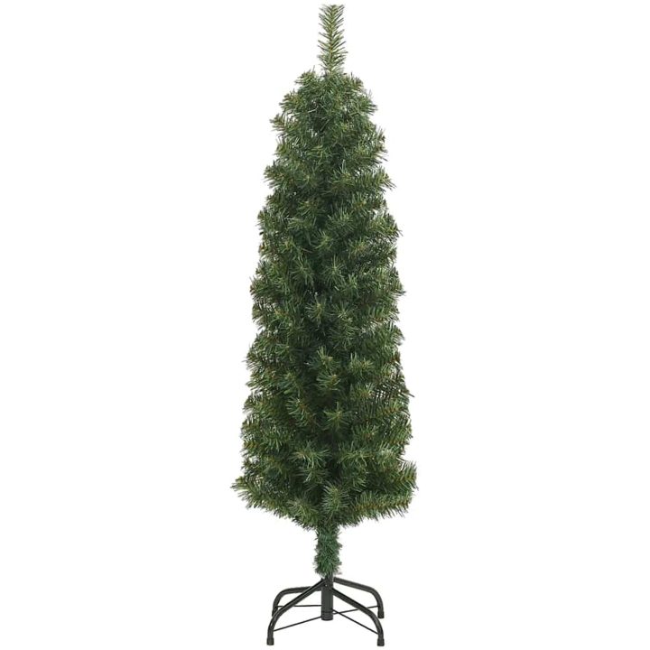 Smal plastgran med fot grön PVC vidaXL 150 cm – bild 2