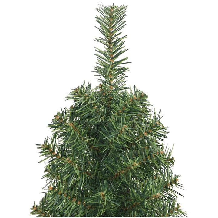 Smal plastgran med fot grön PVC vidaXL 150 cm – bild 3