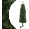 Smal plastgran med fot grön PVC vidaXL 150 cm – miniatyr 1