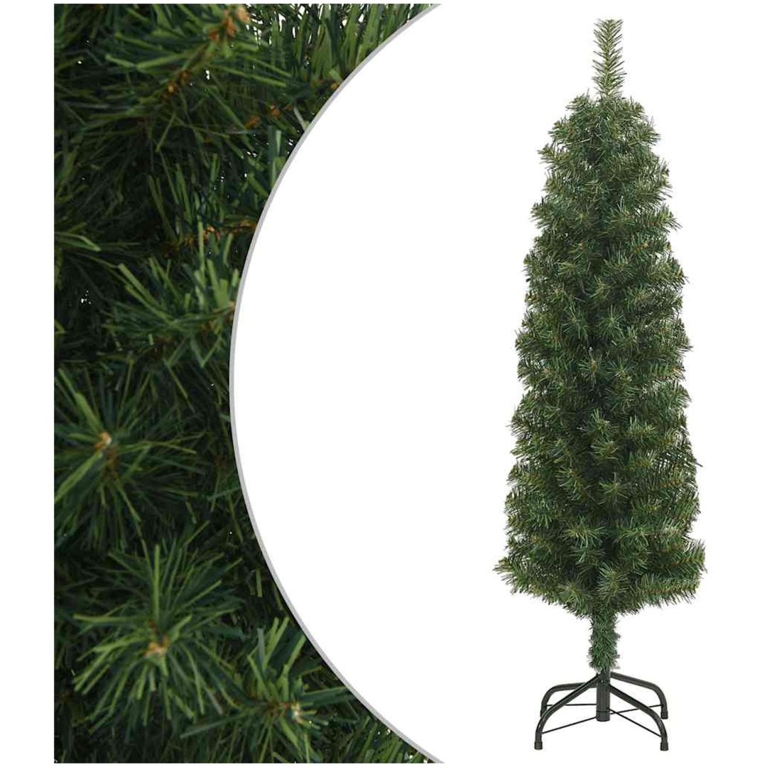 Smal plastgran med fot grön PVC vidaXL 150 cm