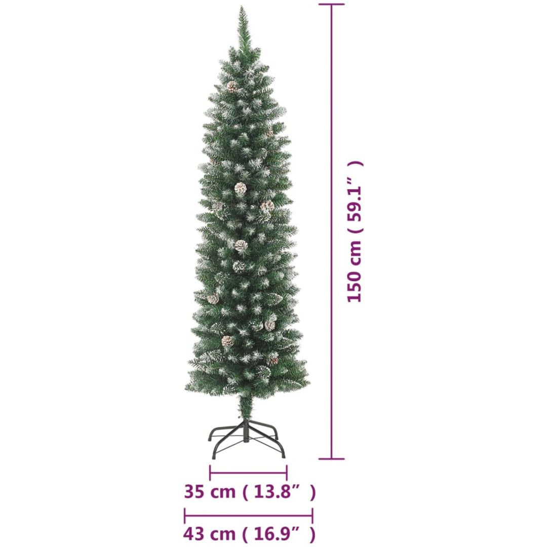 Smal plastgran med fot PVC vidaXL 150 cm – bild 8