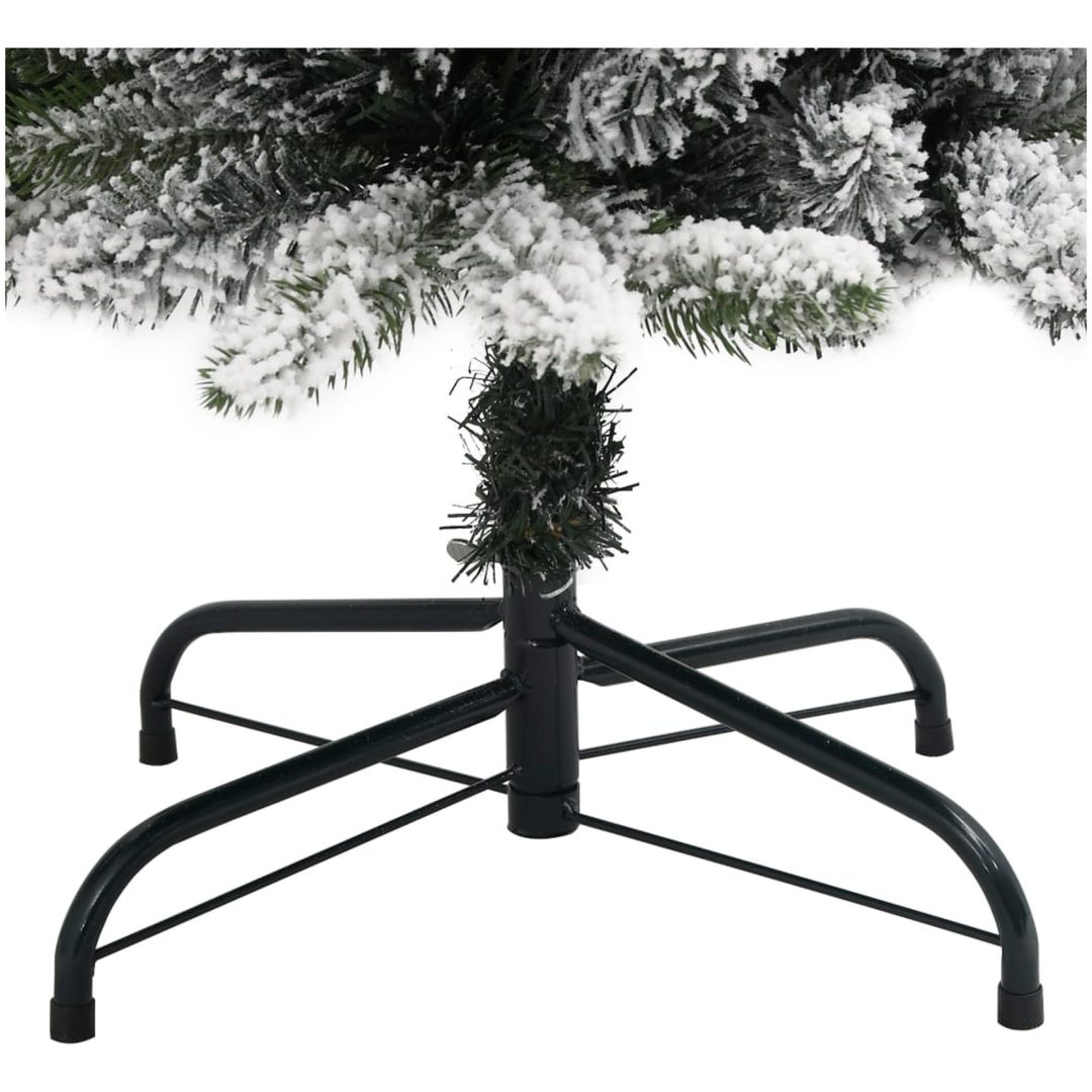 Smal plastgran med snö 120 cm PVC&PE vidaXL 120 cm – bild 6