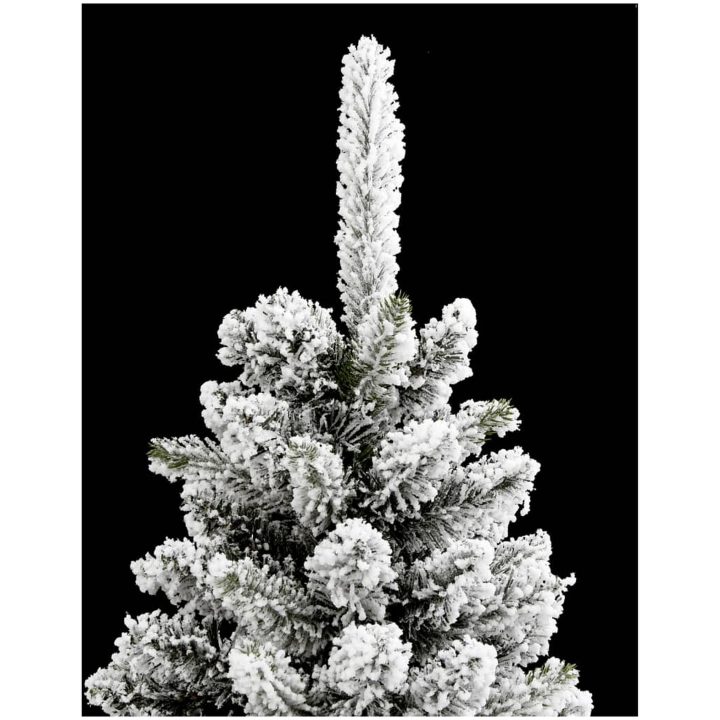 Smal plastgran med snö 120 cm PVC&PE vidaXL 120 cm – bild 7