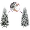 Smal plastgran med snö 150 cm PVC&PE vidaXL 150 cm – miniatyr 3