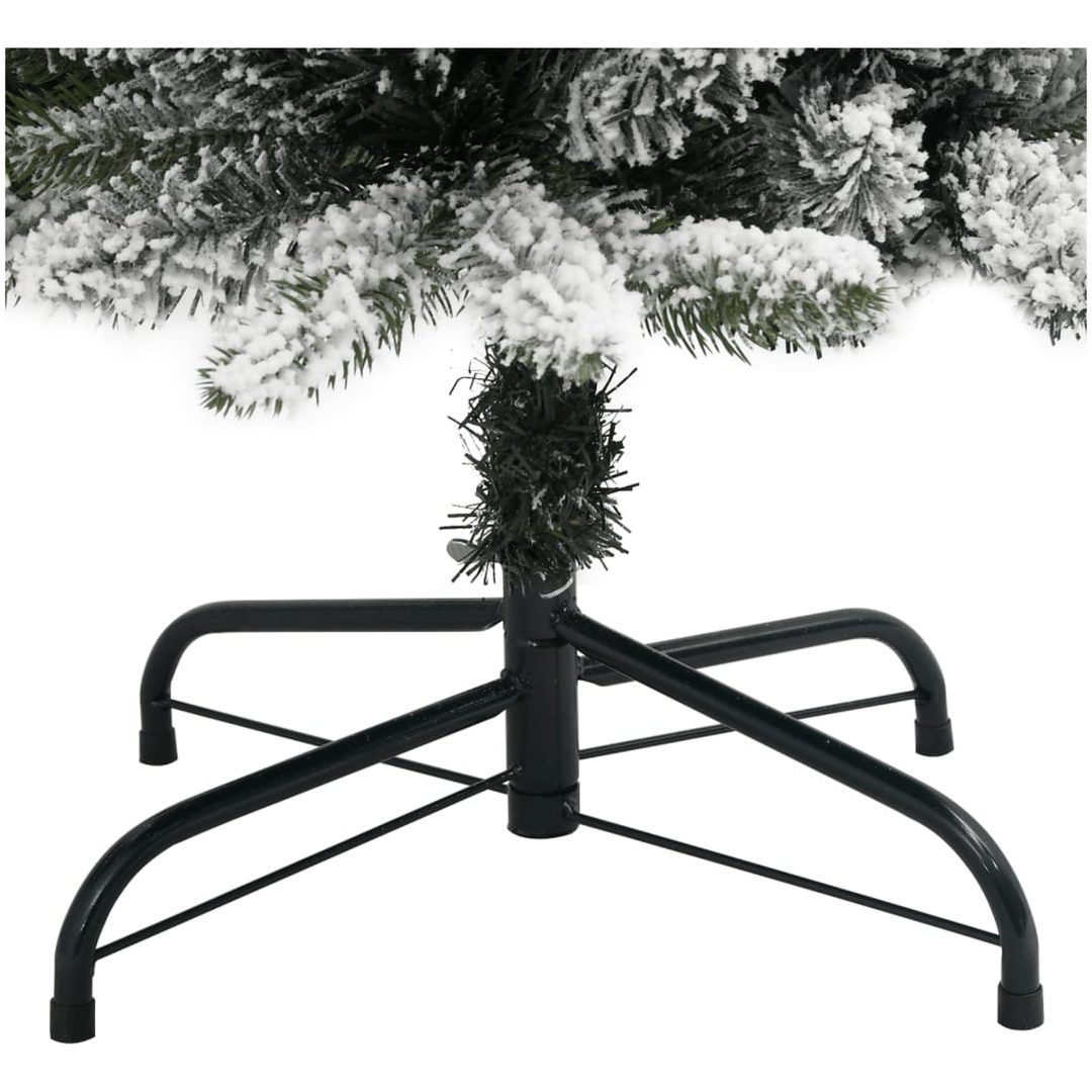 Smal plastgran med snö 150 cm PVC&PE vidaXL 150 cm – bild 6