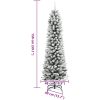 Smal plastgran med snö 150 cm PVC&PE vidaXL 150 cm – miniatyr 8