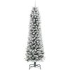 Smal plastgran med snö 180 cm PVC&PE vidaXL 180 cm – miniatyr 2