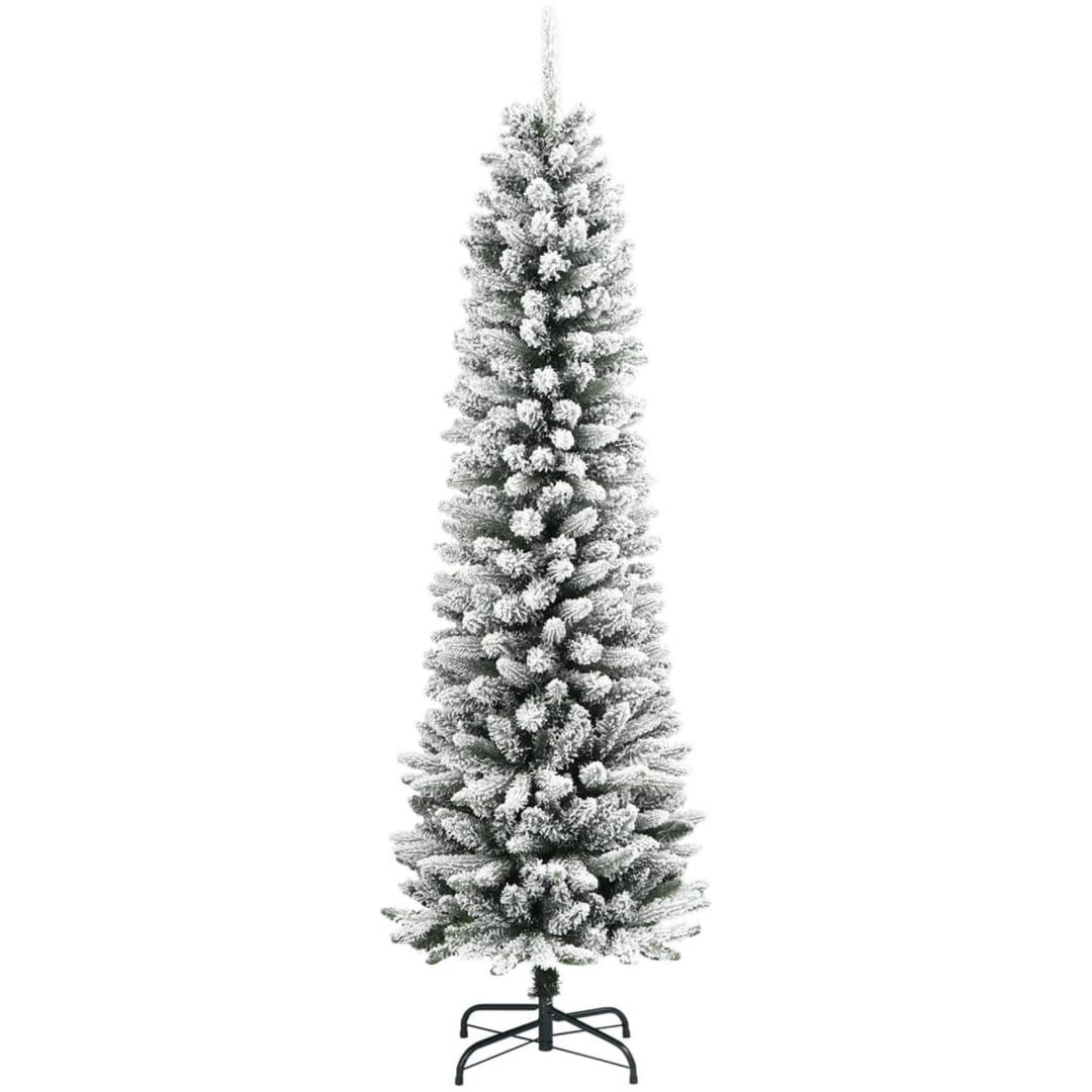 Smal plastgran med snö 180 cm PVC&PE vidaXL 180 cm – bild 2