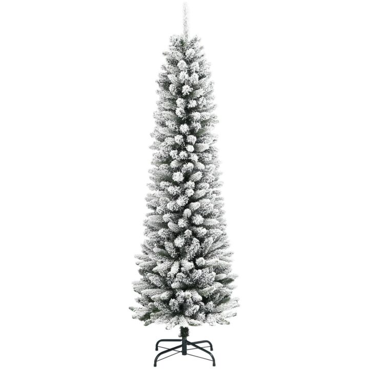 Smal plastgran med snö 180 cm PVC&PE vidaXL 180 cm – bild 2